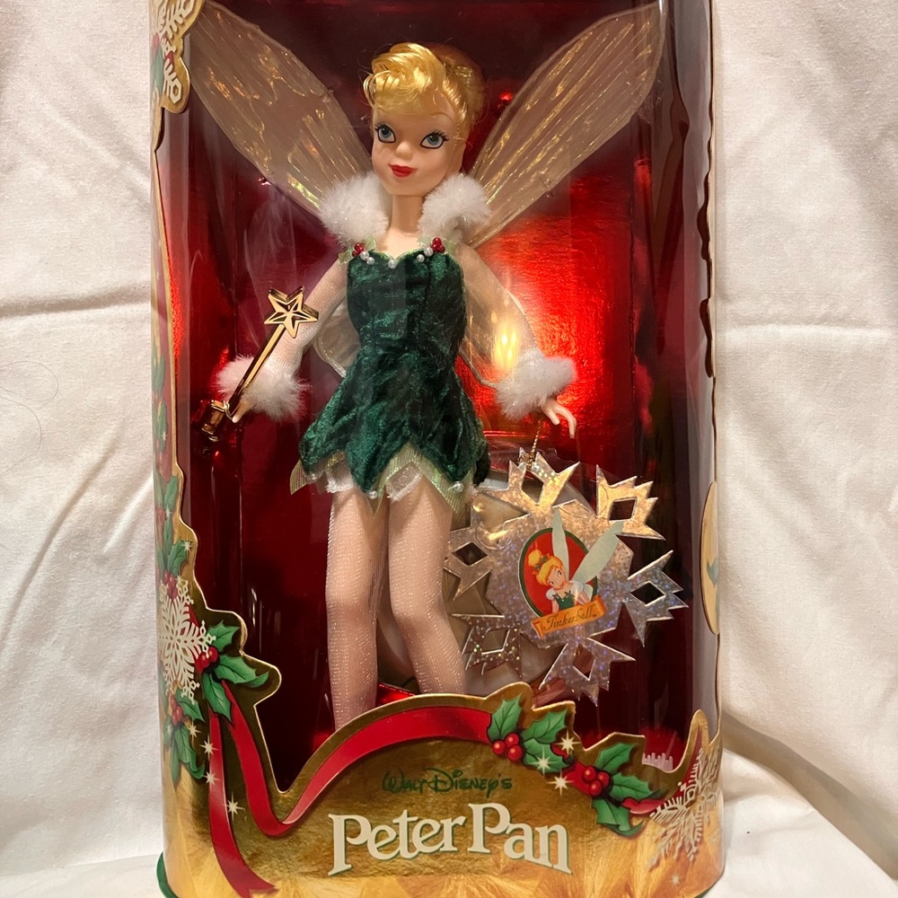 Disney Peter Pan Tinker Bell Doll in Green and White